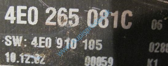Nezávislé kúrenie Webasto AUDI A8 D3 4E0 Benzin 